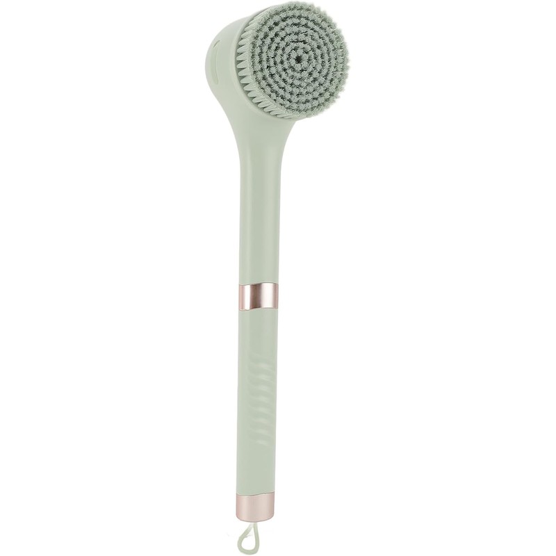 CHICIRIS Cepillo Corporal Eléctrico, 6 Cabezales Desmontables, 3 (GREEN)