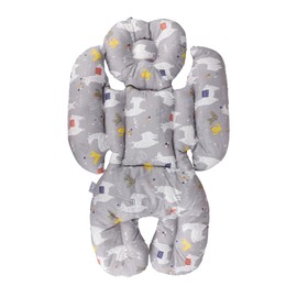 Seat Cover Pram Universal Seat Insert Winter Warm Pram Cushion Thick Baby Car Seat Cotton Breathable Seat Cover Soft Child Seat Baby Head Body Support Pram Insert Buggy