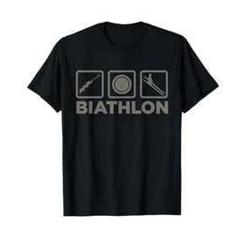 Funny Biathlon Biathlete Target Sports Shooting Skiing Lover T-Shirt