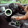 Car Ashtray, 2-Pack Mini Ashtray with Luminous Design, Durable ABS