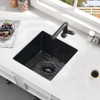 Black Undermount Bar Sink-Bokaiya 13x15 Inch Small Bar Sink Wet