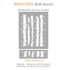 Birch Tree Wall Stencil for Painting