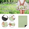 Checkered Blankets Waterproof Foldable,60''x80'' Portable Dual Layers Outdoor Travel Camping