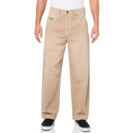 DC Men's Worker Baggy Denim Jean Pants, Incense Overdye