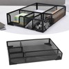 Metal Mesh Drawer Organizer Tray 5 Grids Multipurpose Stable Prevent