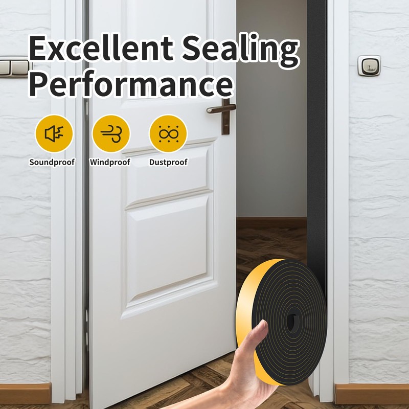 Weather Stripping Door Seal,Weather Stripping,Soundproof,Cold Insulation,High Density CR Foam Insulation