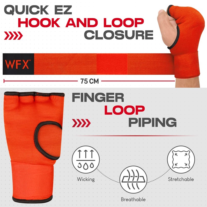 Boxing Hand Wraps Punch Bag Men Women Gel Inner Gloves