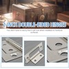 4pcs Flush Hinges, 2 Inch Silver Flush Hinges for 18mm