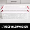 GORILLA GRIP Stackable Ice Cube Tray and Bucket Set for