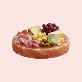 Pink Salt Wall Salt Cooking Block plate Round 8" Diam For Grilling, Seasoning Cooking Free Ship