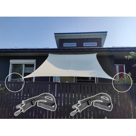 Awning Hook Absorption, Set of 2, Soodles, Outdoor, Shade, Chick, Sunlight, Energy Saving, UV Protection, Sunshade, Screen, Veranda, Patio, Balcony, Hanger, Roll, Hardware, Hooks, Hardware