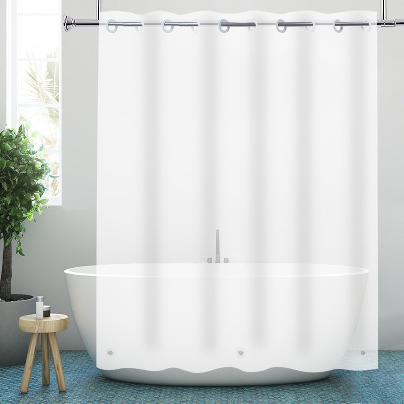 YISURE No Hook Extra Long Shower Curtain Liner 96 Inches,