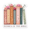 (3PCs) Women of The Bible Books and Flowers Sticker, Christian