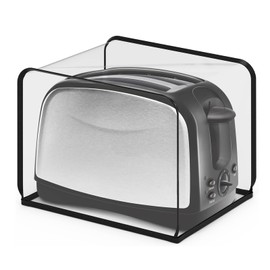 Kingshion Toaster Dust Cover for Most 2-slice Toasters, Dustproof Clear Bread Machine Toaster Oven Cover (Transparent)