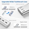 Oralphi Wider Aluminum Toothbrush Travel Case, Portable Travel Toothbrush Holder,
