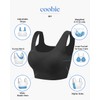 Coobie Invisible Scoop Wireless Bra,Black,Full Size