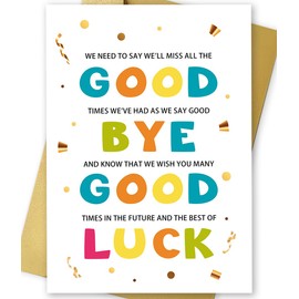 Cute Colleague Going Away Card,Farewell Cards for Coworkers Good Luck Card,Coworker Leaving Cards for Him Her