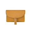 Solene Women's Envelop Clutch Crossbody Bag With Tassels Accent (WU075-Mustard)