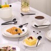 Black Coffee Spoons Set,Stainless Steel Teaspoons of 6,Espresso Spoons 5.11