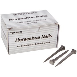 Top Tools Steel 2 Inch Horseshoe Nails Box of 100