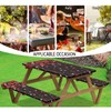 Hudotybom Picnic Table Set - Valentines Day Covers & Bench