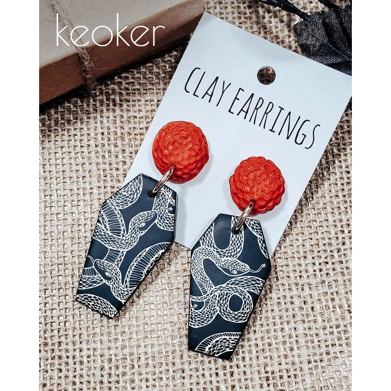 KEOKER Animal Print Silk Screen for Polymer Clay, Snake Pattern
