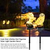 SmilingTown 2 Packs Owl Solar Lights Outdoor Figurine Lights Owl