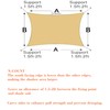 SHADEWIZ Rectangle 8' x 12' Beige Sun Shade Sail Canopy