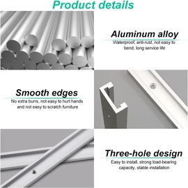 300 mm T Track Aluminium Alloy T Groove Rail T-Rail Ramp T-Slot T-Slot Mitre Rail T-Slot Rail T-Track with Self-Tapping Screws for Woodworking Milling Table T-Screw