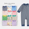 Teach Leanbh Baby Boys Girls 3 Pack Footless Pajamas Cotton