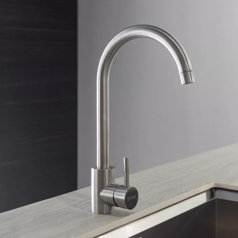 Cnx Mezcladora Satinada Para Fregadero De Cocina