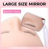 Miuffue Flexible Large Square Lash Mirror, 260°Rotation Folding Portable Eye