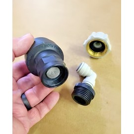 ELTEK Lot of (5) WaterBlock (WB) ELTEK anti-syphon safety valves, 3/8" push-in conn's