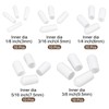 sourcing map 50pcs Round End Protective Caps Rubber Cover 1/8"