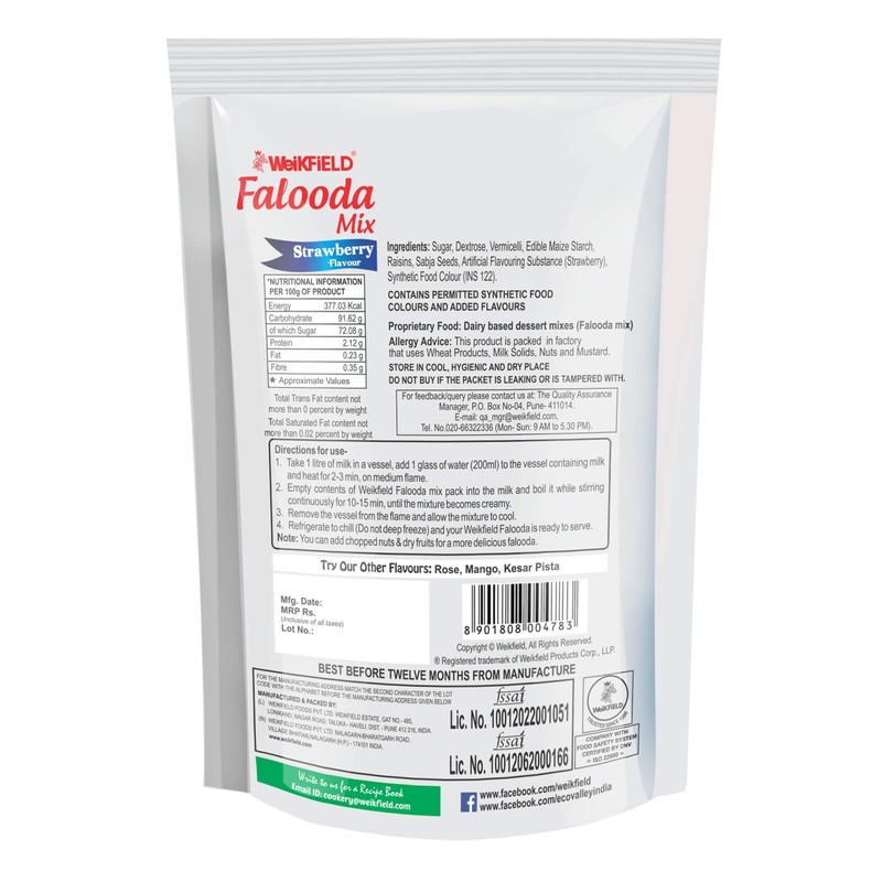 Weikfield - Falooda Mix - Strawberry Flavour - 200g