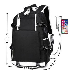 Txiujou Basketball Player 23 Student School Bag, Laptop Backpack, Ultra-Light Travel Bag, For Men And Women (Black4)