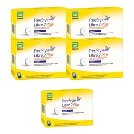 Freestyle Libre 2 Plus – Pack de 5 sensores (paga 4 y obtén 1 gratis)