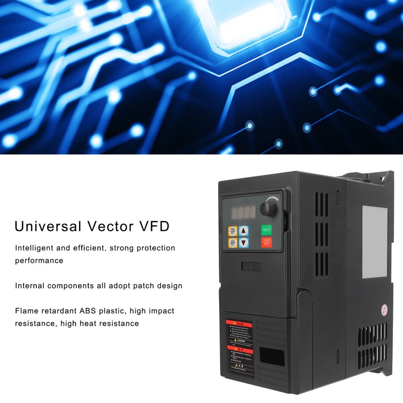 Universal Vector Variable Frequency Inverter 3 Phase 1.5KW Variable Frequency