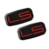 2Pcs LS Cab Emblem Badge 3D Logo Roof Pillar Replacement