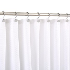 CHICTIE Chrome Shower Curtain Hooks, Rustproof Shower Curtain Rings for Bathroom, Metal Shower Hooks for Shower Curtain Rod, Modern Decorative Shower Curtain Hangers Set of 12, Round Heavy Duty Design