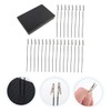 STOBOK Model Making Base Paint Booth Stand 25pcs Clip Base