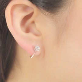 Gifty Earrings, Gift Box Set, 925 Silver, Women's Accessories, H&C, Cubic Zirconia, Rhinestone, One Piece, Present, Women's Birthday, Cubic Zirconia, H&C Cubic Zirconia