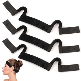 Kkwooidm 3-Piece Set Wig Band With Ear Cut Outs,Wig Band,For Lace Front,Lace Band With Ear Cut Outs Suitable,Lace Melting Band,Melting Bands For Front Wigs For Forehead Wigs