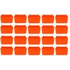 JSP Manufacturing Small Plastic Orange Pegboard Storage/Part Bins (20)