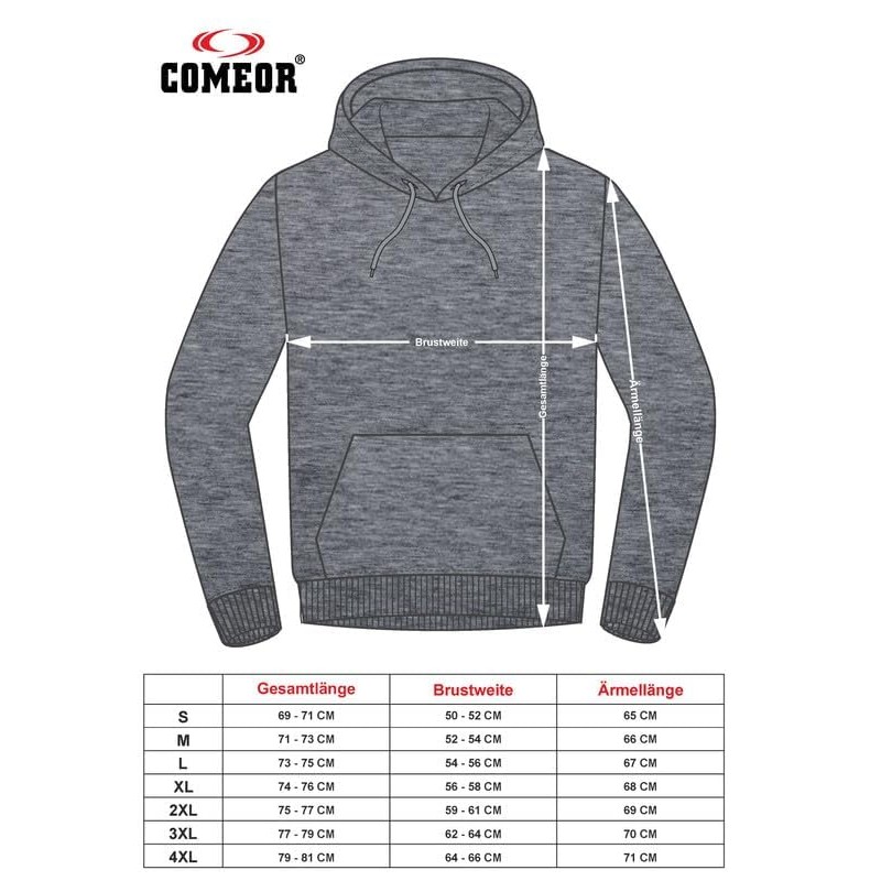 COMEOR Hoodie Men's Hoodie Sweatshirts, black