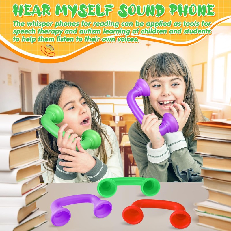 Shappy 48 Pcs Whisper Reading Phones Bulk for Classroom Dyslexia