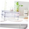SHOWERORO 2pcs stacking shelf freezer rack Kitchen Storage Rack foldable