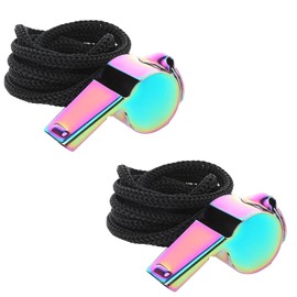 WANTUSHUI Pack of 2 Sports Whistles, Referee Whistle, Football Trainer Whistle, Children's Whistle, Whistle, Sports Loud Emergency, Schiri Whistle, Sports Whistle