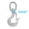 PATIKIL Swivel Lifting Hook 330lbs/0.15T Working Load, 304 Stainless Steel