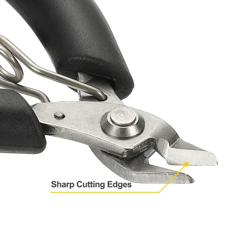 sourcing map Wire Cutter 4" Mini Small Side Cutters with